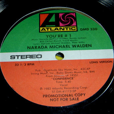 Narada Michael Walden : You're #1 (12", Promo, SP)