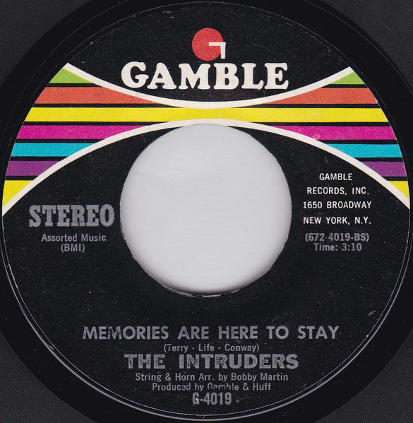 The Intruders : (Win, Place Or Show) She's A Winner (7")