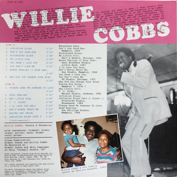 Willie Cobbs : Mr. C's Blues In The Groove (LP, Comp, RM)