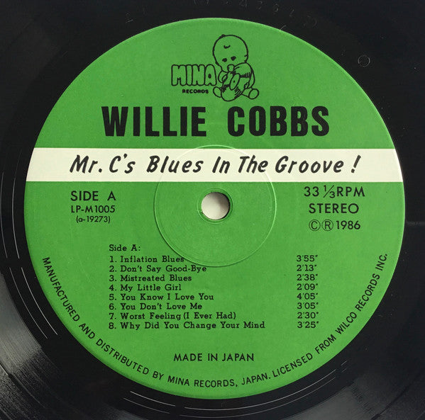 Willie Cobbs : Mr. C's Blues In The Groove (LP, Comp, RM)