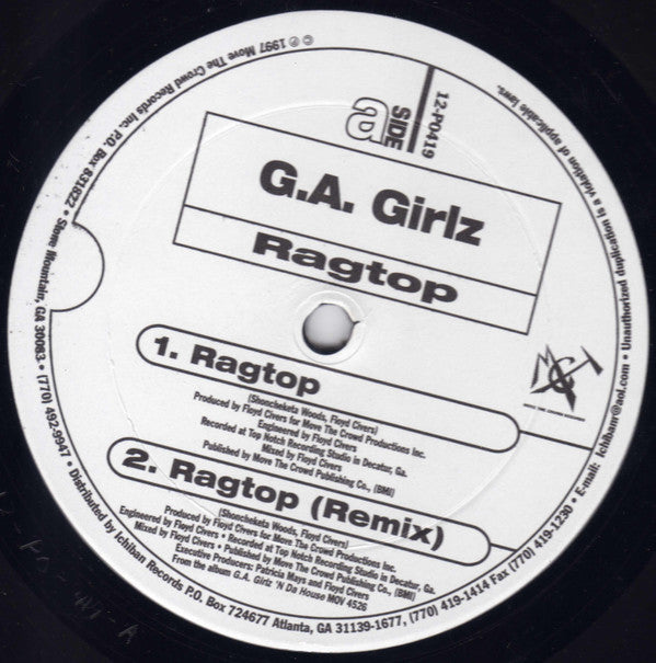 G.A. Girlz : Ragtop (12")