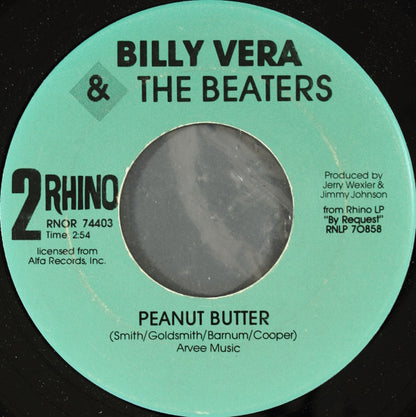Billy Vera & The Beaters : At This Moment (7", Rai)