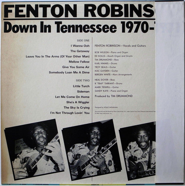 Fenton Robinson : Down In Tennessee 1970-1971 (LP, Comp)