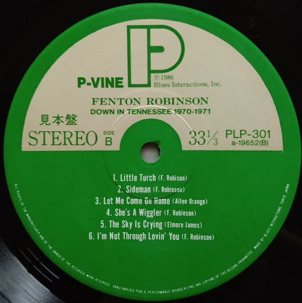 Fenton Robinson : Down In Tennessee 1970-1971 (LP, Comp)