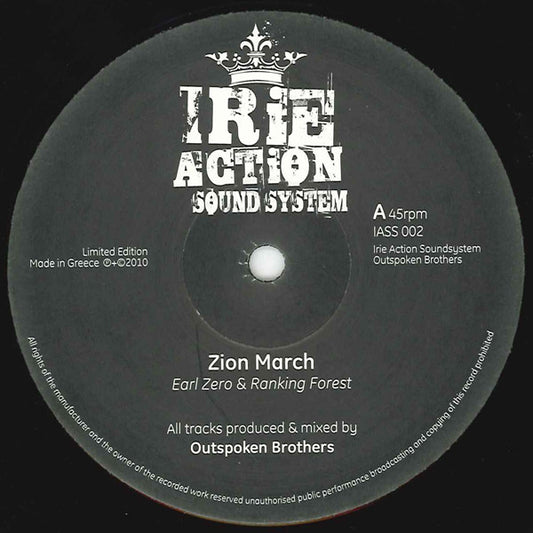 Earl Zero & Ranking Forest : Zion March (10", Ltd)