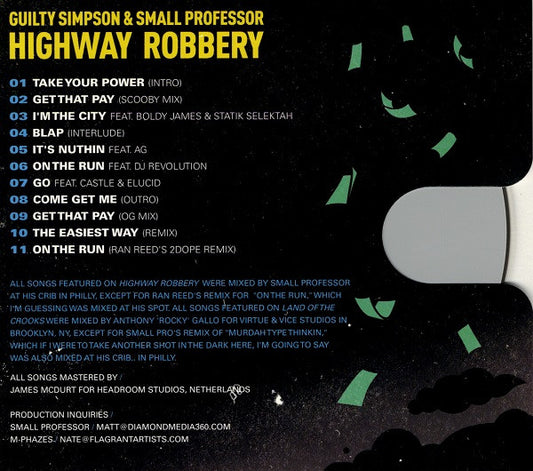 Guilty Simpson & Small Professor / Sean Price & M-Phazes : Highway Robbery / Land Of The Crooks (2xCD, EP, Comp)