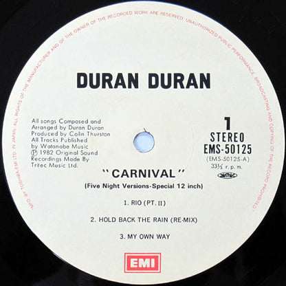 Duran Duran : Carnival (12", MiniAlbum, Comp)