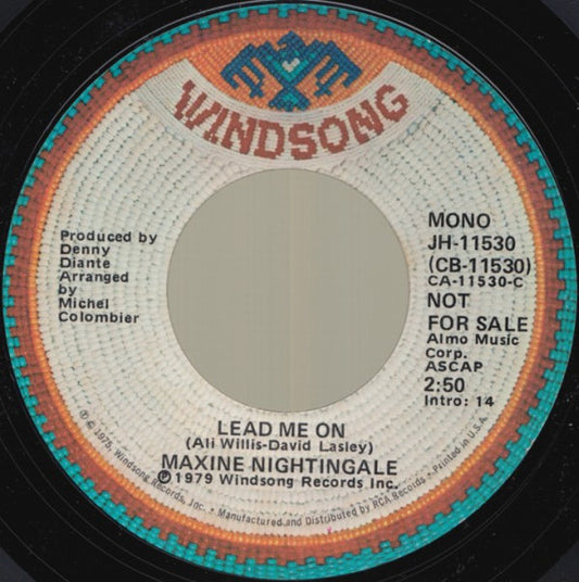 Maxine Nightingale : Lead Me On (7", Mono, Promo)