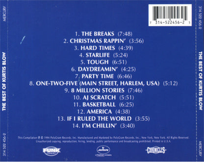 Kurtis Blow : The Best Of Kurtis Blow (CD, Comp, RE, RM)