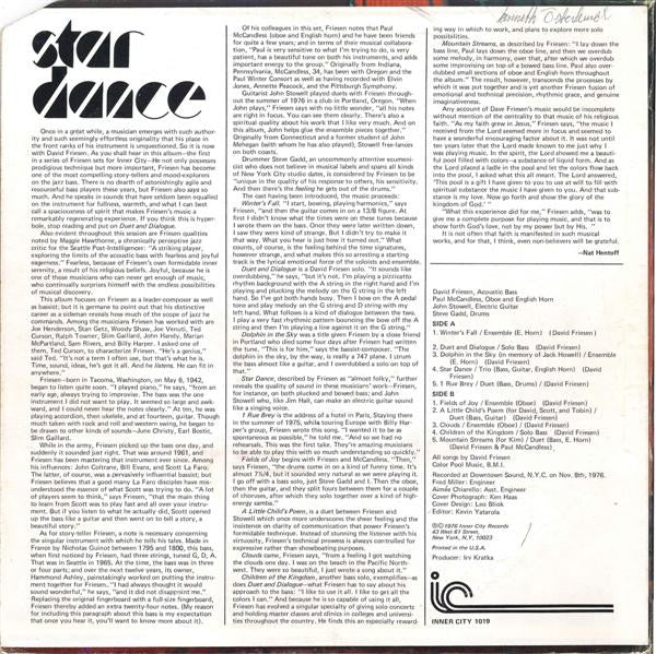 David Friesen : Star Dance (LP, Album, Blu)