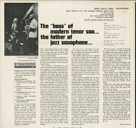 Sonny Rollins And Coleman Hawkins : Sonny Meets Hawk! (LP, Album, Ltd, RE)
