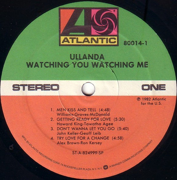 Ullanda McCullough : Watching You Watching Me (LP, Album, SP )