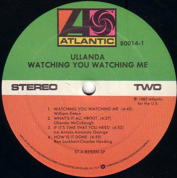 Ullanda McCullough : Watching You Watching Me (LP, Album, SP )