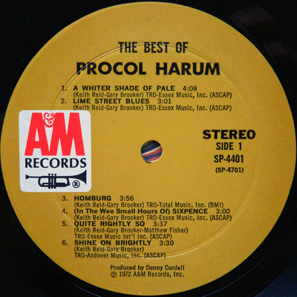 Procol Harum : The Best Of Procol Harum (LP, Comp, Mon)