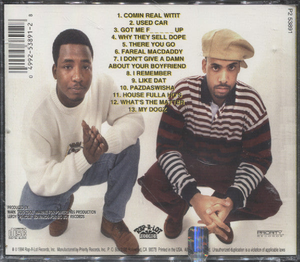 Tim Smooth & Too Cool* : Straight Up Drivin' Em (CD, Album)