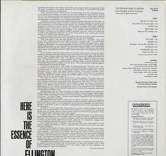 Duke Ellington And His Orchestra : The Popular Duke Ellington (LP, Album)