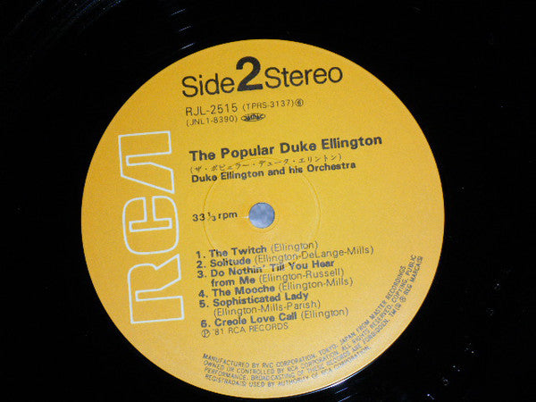 Duke Ellington And His Orchestra : The Popular Duke Ellington (LP, Album)
