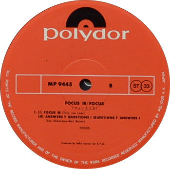Focus (2) : Focus 3 (2xLP, Album, Gat)