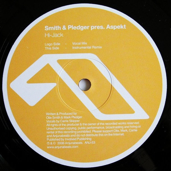 Smith & Pledger Pres. Aspekt : Hi-Jack (12")
