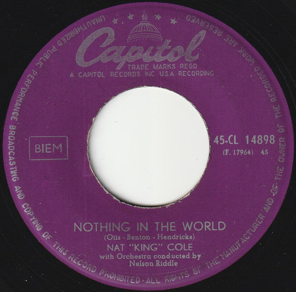 Nat King Cole : Come Closer To Me = Acercate Mas (7", Single)