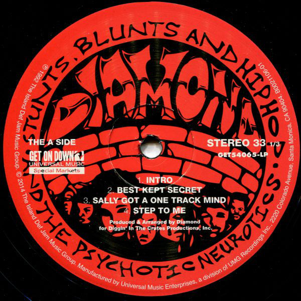 Diamond* And The Psychotic Neurotics : Stunts, Blunts, & Hip Hop (2xLP, Album, RE)