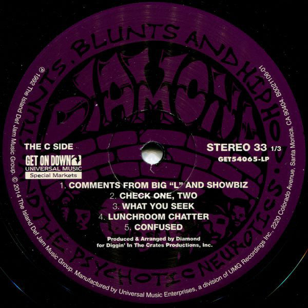 Diamond* And The Psychotic Neurotics : Stunts, Blunts, & Hip Hop (2xLP, Album, RE)