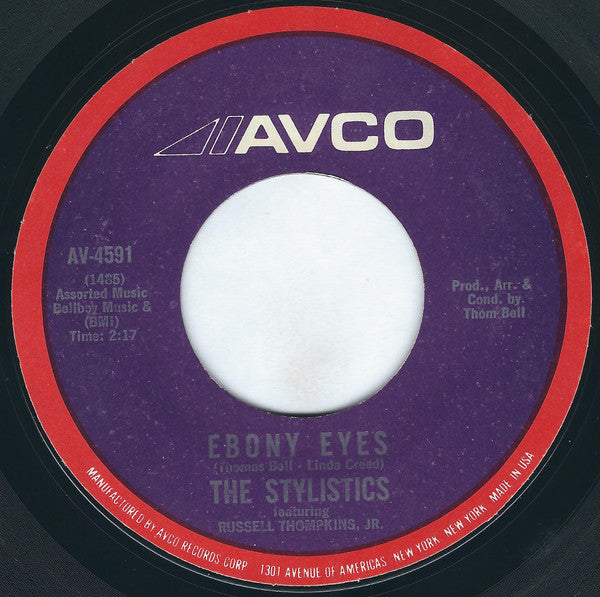 The Stylistics Featuring Russell Thompkins, Jr. : Betcha By Golly, Wow / Ebony Eyes (7", Single, Styrene, Mon)