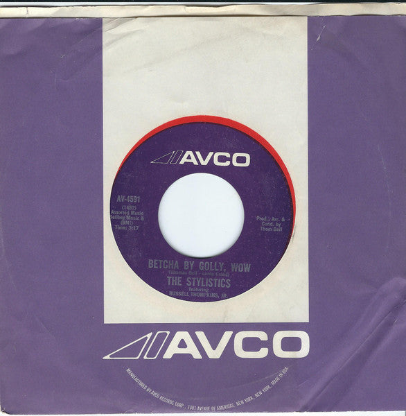 The Stylistics Featuring Russell Thompkins, Jr. : Betcha By Golly, Wow / Ebony Eyes (7", Single, Styrene, Mon)