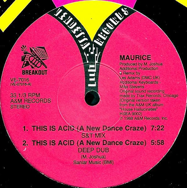 Maurice* : This Is Acid (A New Dance Craze) (12")