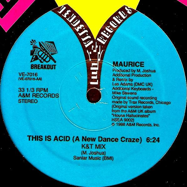 Maurice* : This Is Acid (A New Dance Craze) (12")