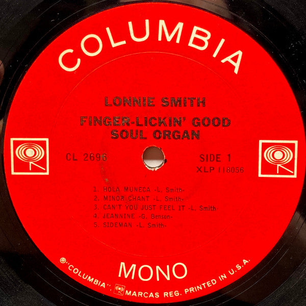 Lonnie Smith : Finger-Lickin' Good Soul Organ (LP, Album, Mono)