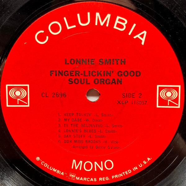 Lonnie Smith : Finger-Lickin' Good Soul Organ (LP, Album, Mono)