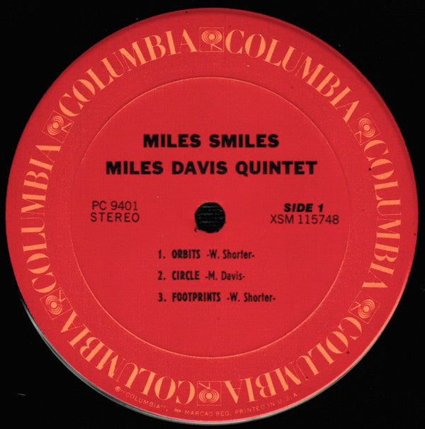 The Miles Davis Quintet : Miles Smiles  (LP, Album, RE, Pit)