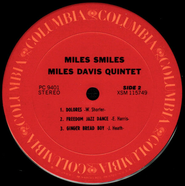 The Miles Davis Quintet : Miles Smiles  (LP, Album, RE, Pit)