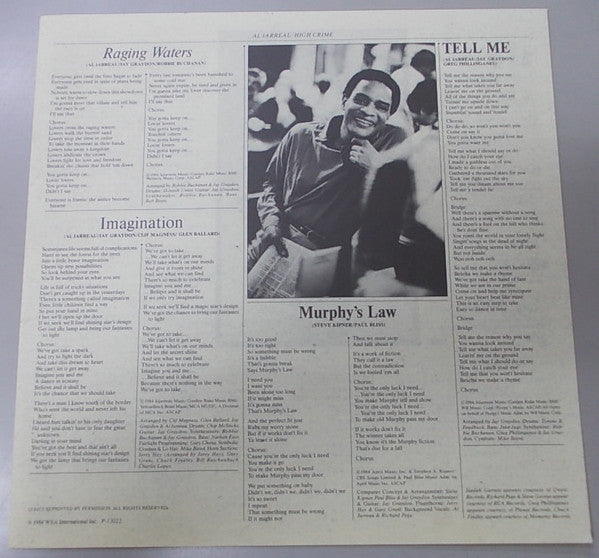 Al Jarreau : High Crime (LP, Album)