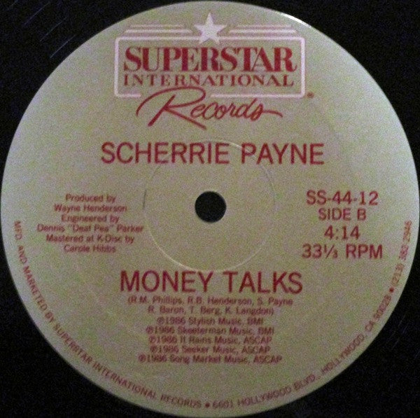 Phillip Ingram, Scherrie Payne : On And On / Money Talks (12")