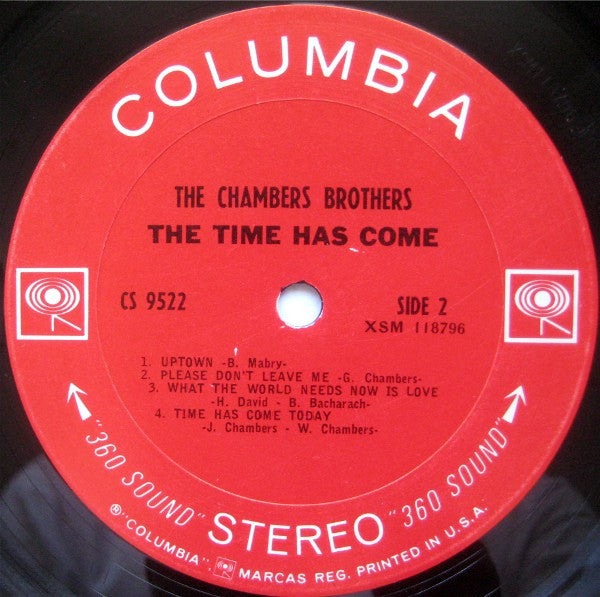 The Chambers Brothers : The Time Has Come (LP, Album, San)