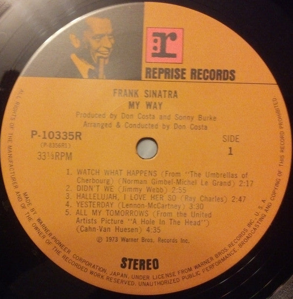 Frank Sinatra : My Way (LP, Album, RE)
