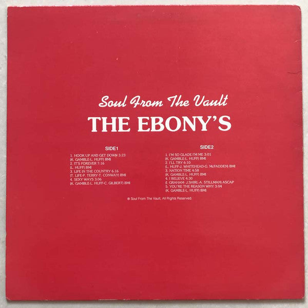 The Ebonys : Ebony Eyes Of The Ebonys (LP, Album, RE)