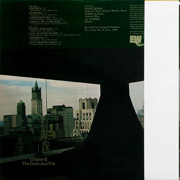 The Great Jazz Trio : Chapter II (LP, Album)