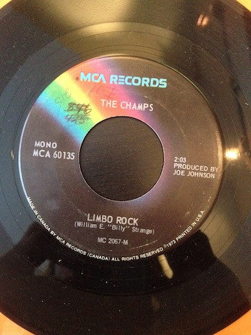The Champs : Tequila/Limbo Rock (7", Single)