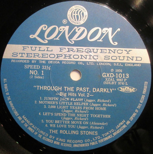 The Rolling Stones : Through The Past, Darkly (Big Hits Vol. 2) (LP, Comp, RE, Gat)