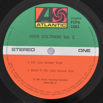 John Coltrane : John Coltrane Vol. 2 (LP, Comp)