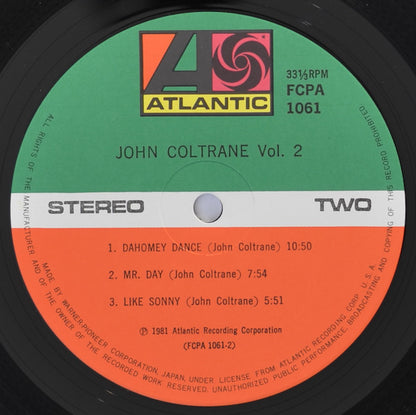 John Coltrane : John Coltrane Vol. 2 (LP, Comp)