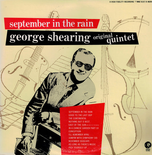 George Shearing Original Quintet* : September In The Rain (2xLP, Album, Comp, Mono, RE, Obi)