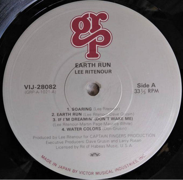 Lee Ritenour : Earth Run (LP, Album)