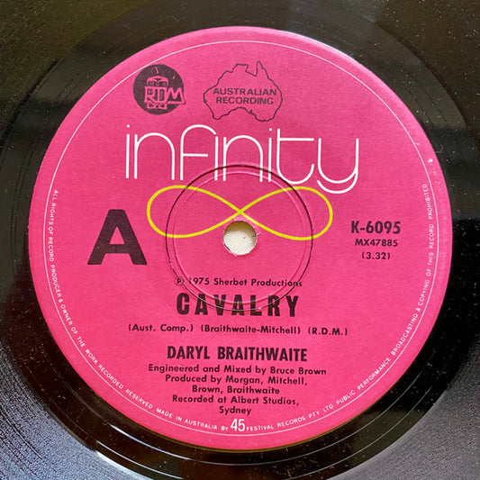 Daryl Braithwaite : Cavalry (7", Single)