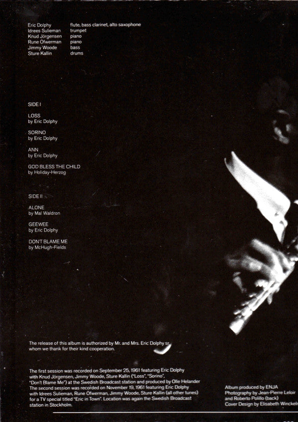 Eric Dolphy : Stockholm Sessions (LP, Album, Mono, Ltd, RE)