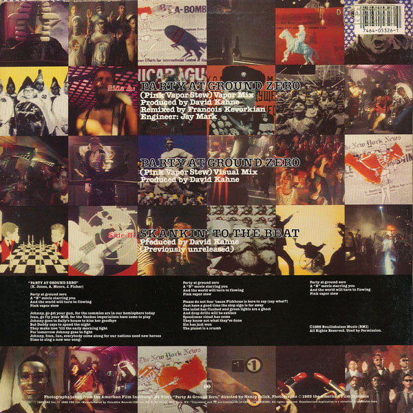 Fishbone : Party At Ground Zero (Pink Vapor Stew) (12", Single)