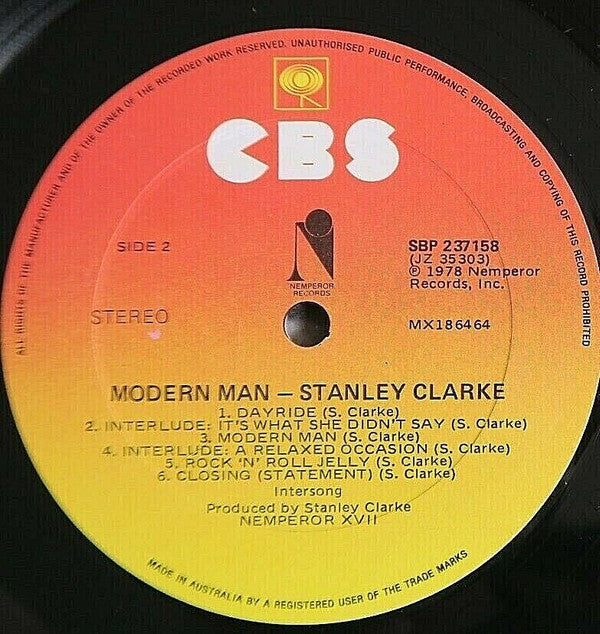 Stanley Clarke : Modern Man (LP, Album)